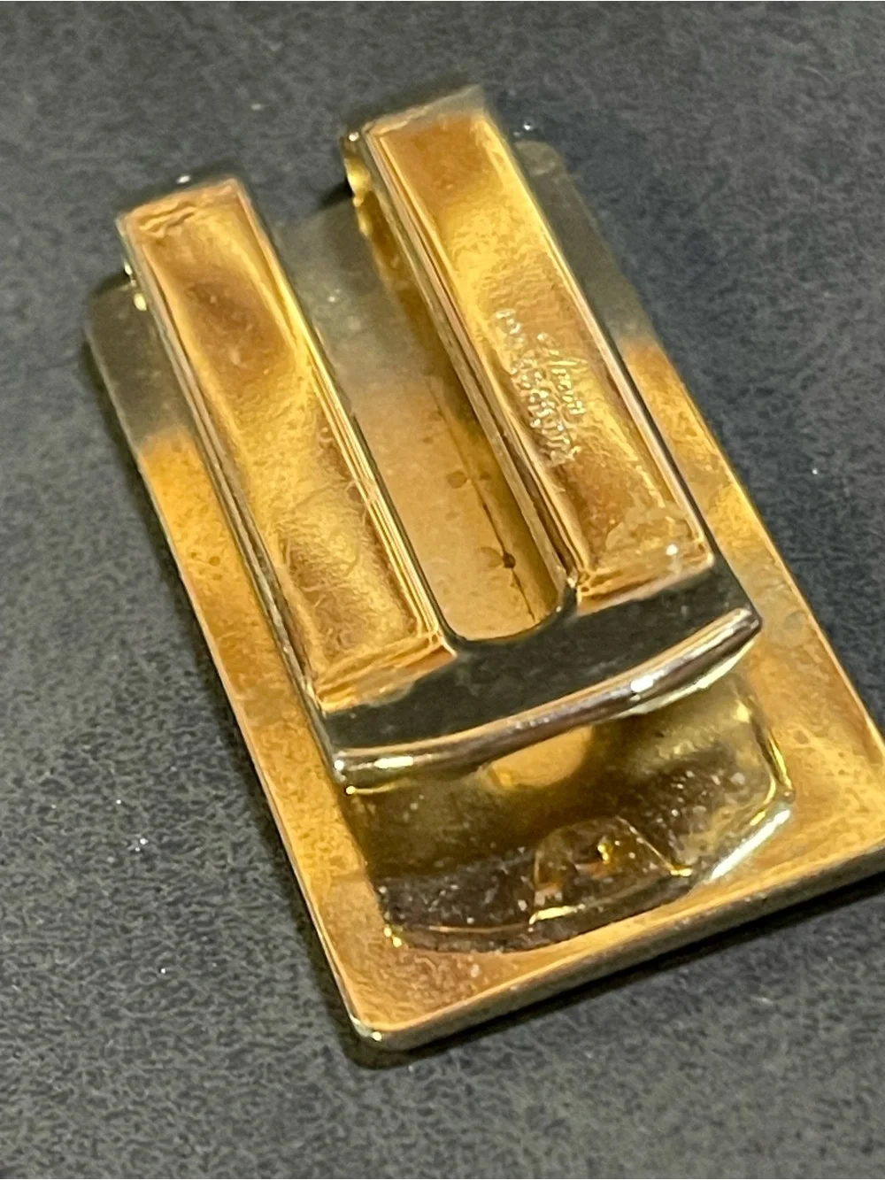 “Unengraved” Vintage Anson MCM Money Clip/ Patent #3,049,772 / Dual Retention